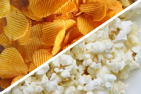 Pattogatott kukorica VS burgonya chips - Egészséges étkezés- tippek és trükkök- 5. rész